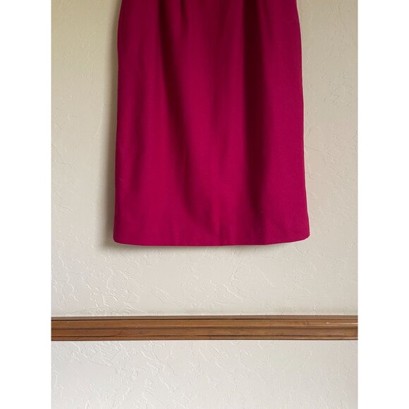 Vintage VTG Pendleton Pink Wool Pencil Skirt Made in USA Size 6 - Picture 5 of 9